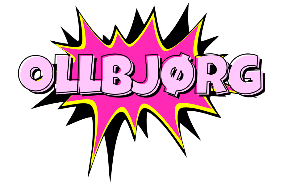 Ollbjørg badabing logo