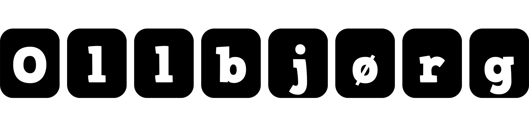 Ollbjørg box logo