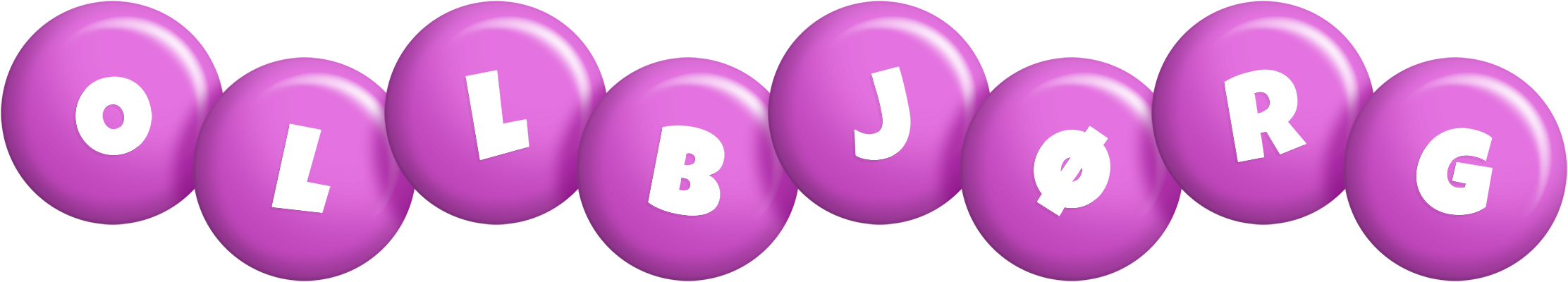 Ollbjørg candy-purple logo