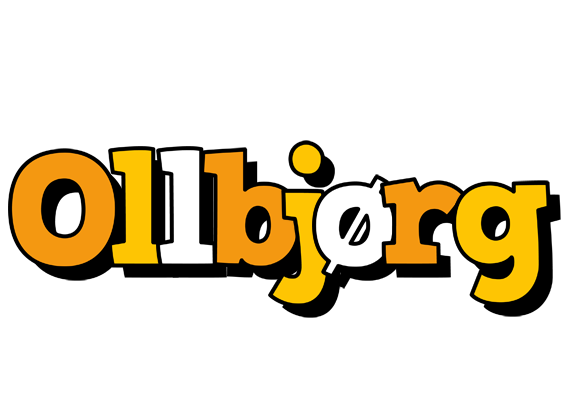 Ollbjørg cartoon logo