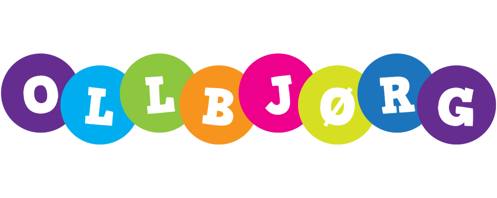Ollbjørg happy logo