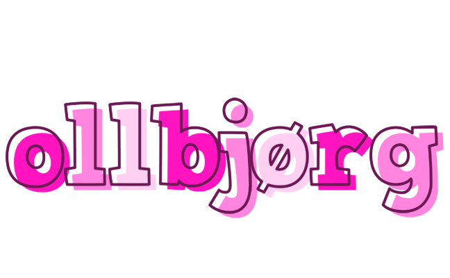 Ollbjørg hello logo