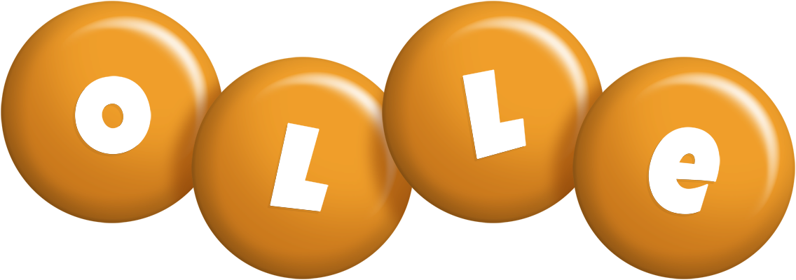 Olle candy-orange logo