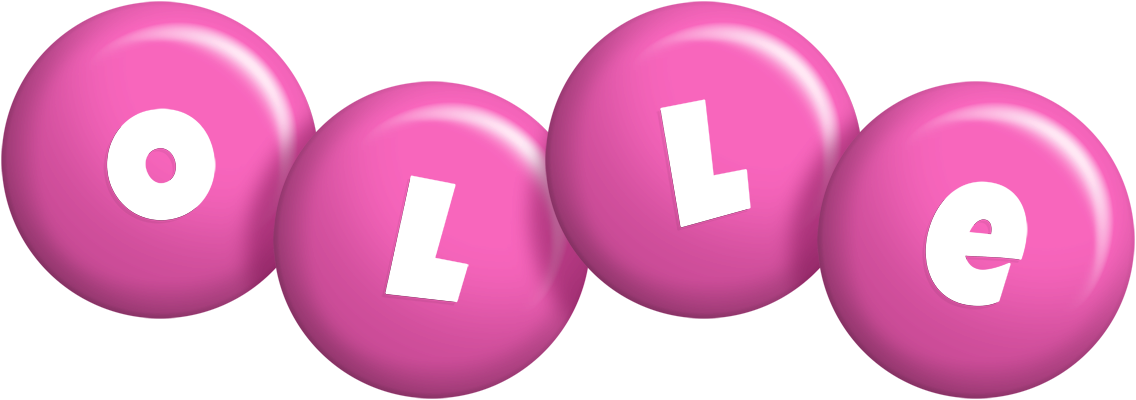 Olle candy-pink logo