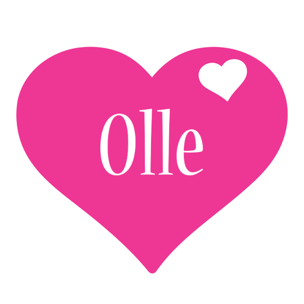 Olle love-heart logo