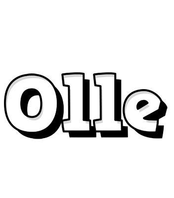 Olle snowing logo