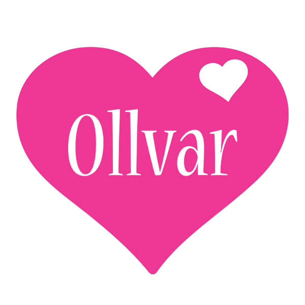 Ollvar love-heart logo