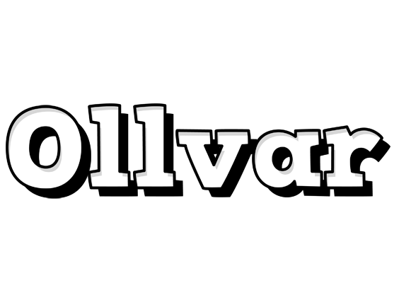 Ollvar snowing logo