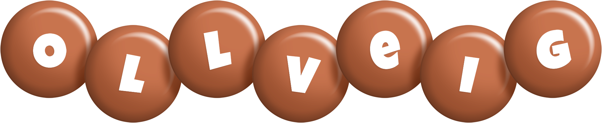 Ollveig candy-brown logo