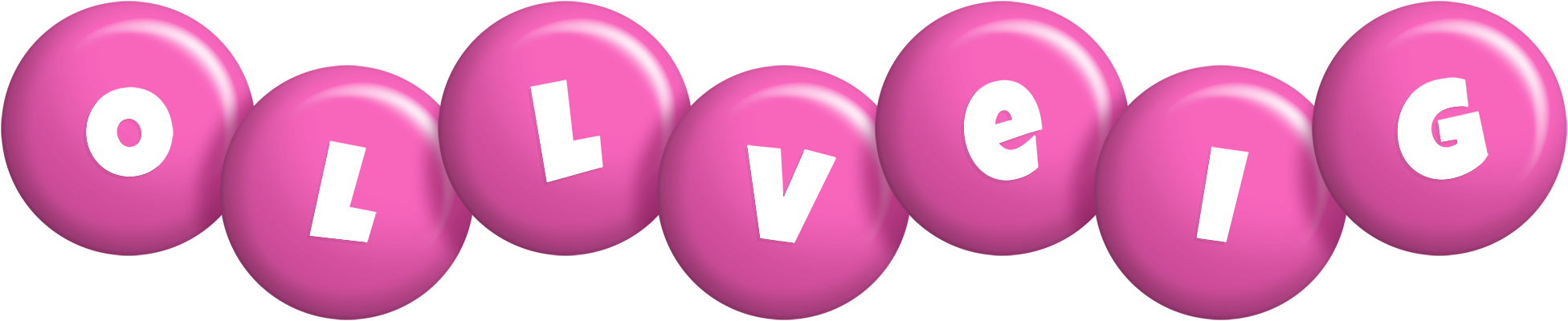 Ollveig candy-pink logo