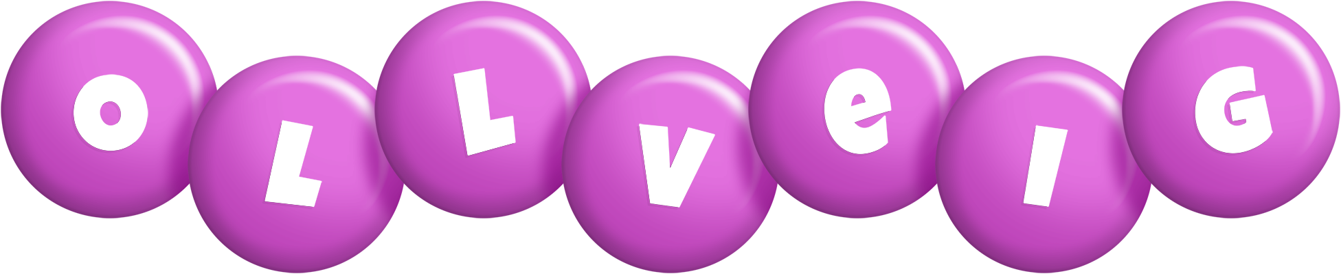 Ollveig candy-purple logo