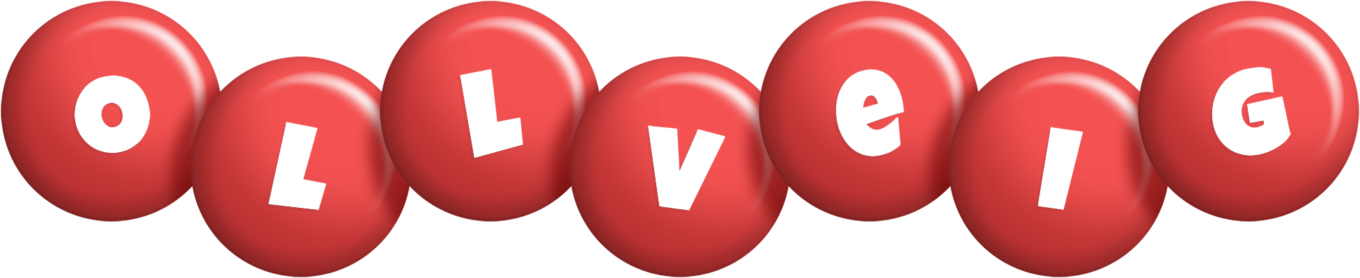 Ollveig candy-red logo
