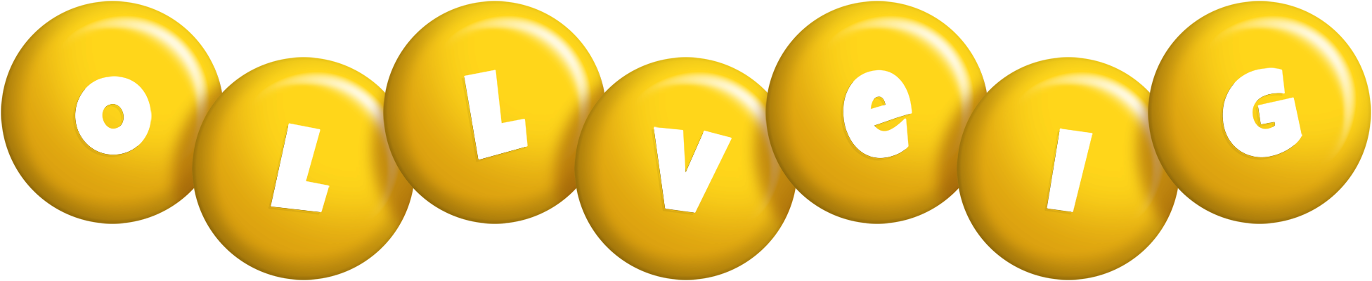 Ollveig candy-yellow logo