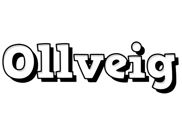 Ollveig snowing logo
