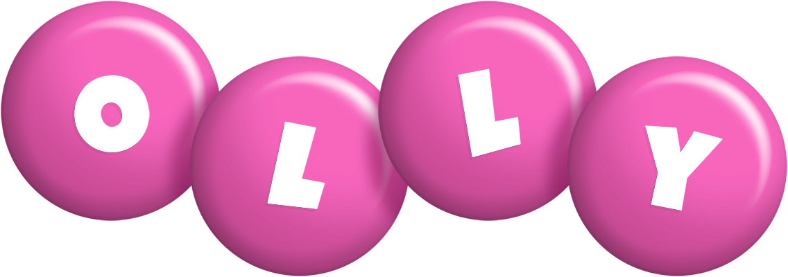 Olly candy-pink logo
