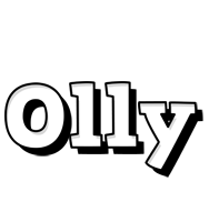Olly snowing logo