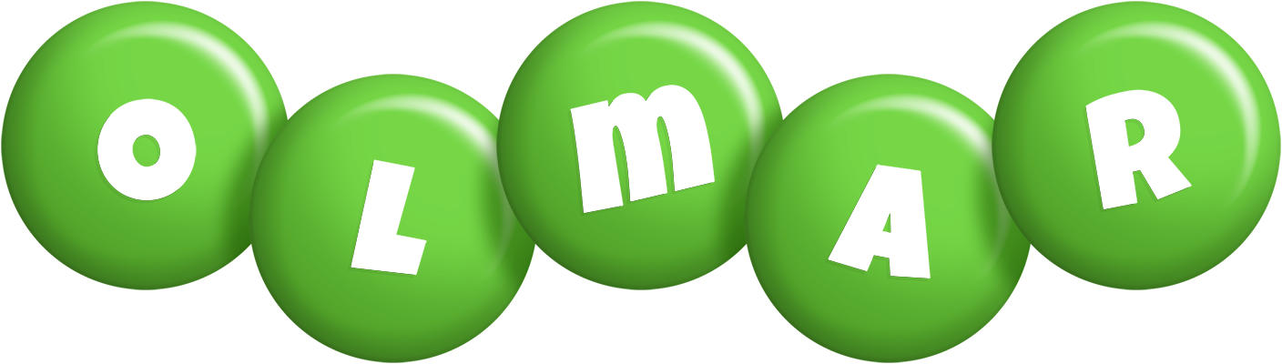 Olmar candy-green logo
