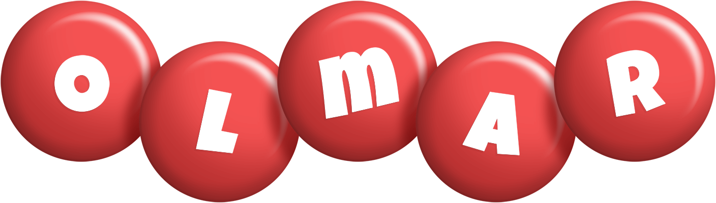 Olmar candy-red logo
