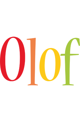 Olof birthday logo