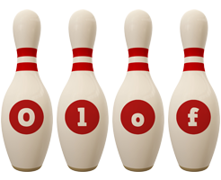 Olof bowling-pin logo