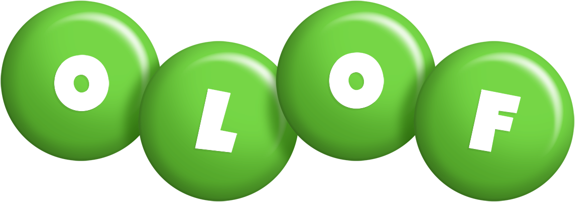 Olof candy-green logo