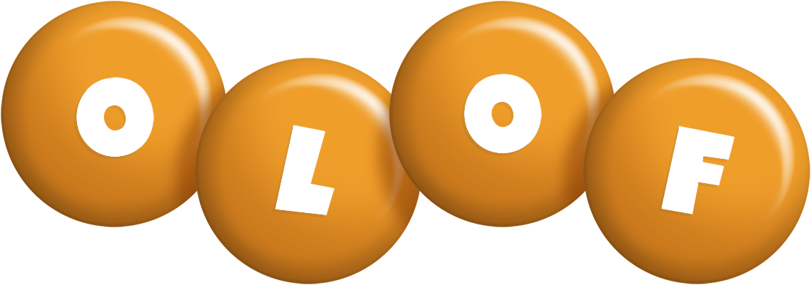 Olof candy-orange logo