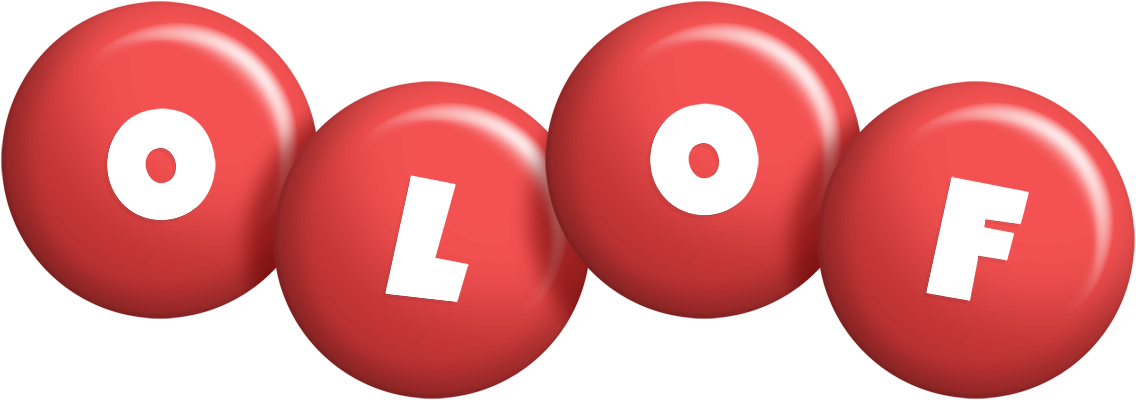 Olof candy-red logo