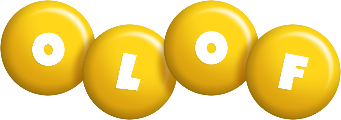 Olof candy-yellow logo
