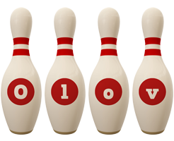 Olov bowling-pin logo