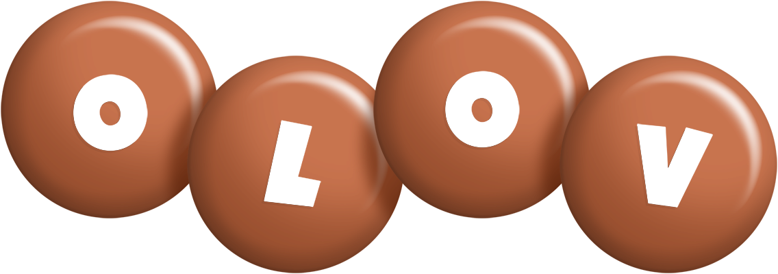 Olov candy-brown logo