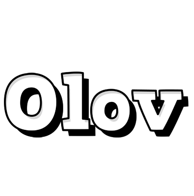 Olov snowing logo