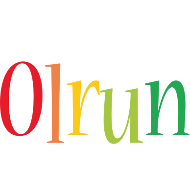 Olrun birthday logo