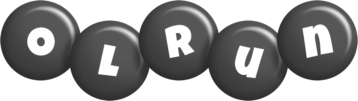 Olrun candy-black logo