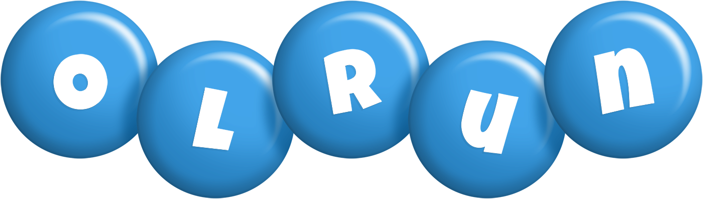 Olrun candy-blue logo