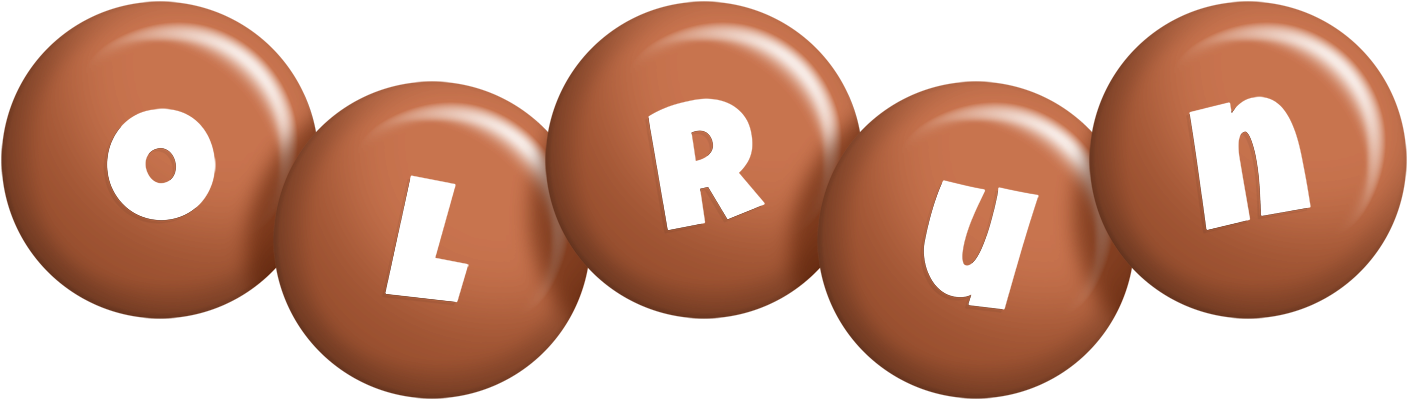 Olrun candy-brown logo