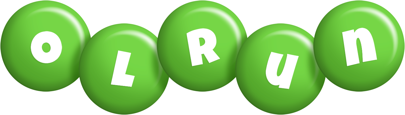 Olrun candy-green logo