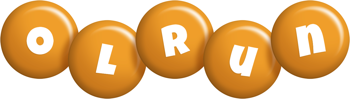 Olrun candy-orange logo