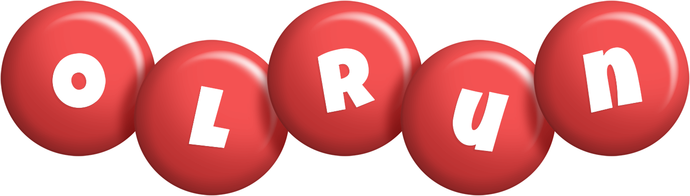 Olrun candy-red logo