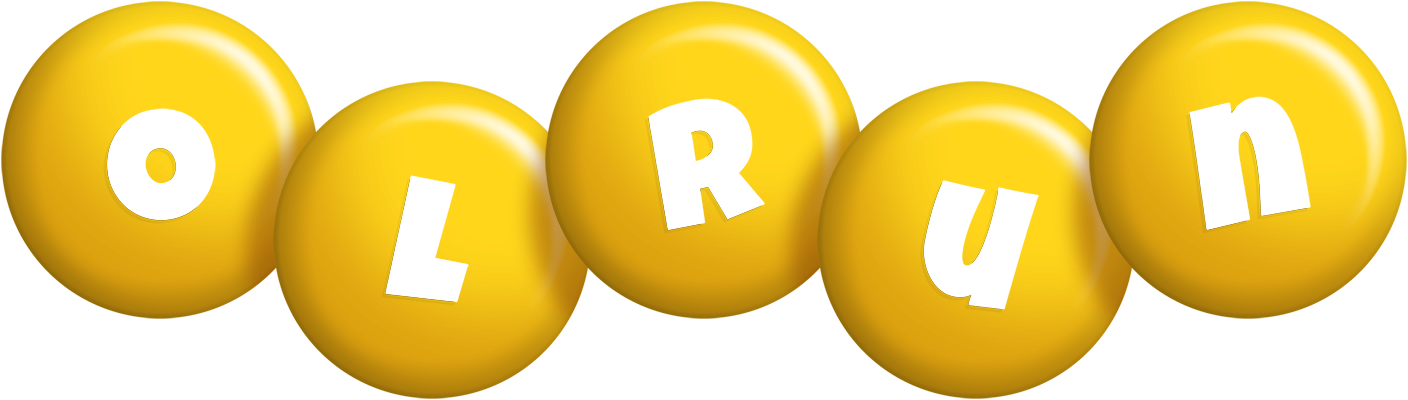 Olrun candy-yellow logo