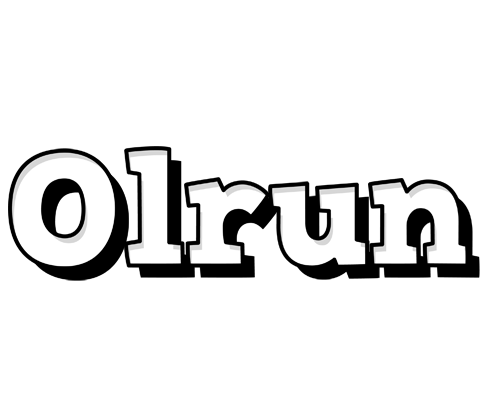 Olrun snowing logo