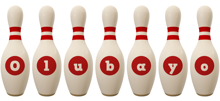 Olubayo bowling-pin logo