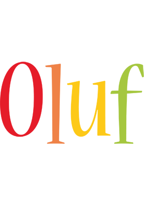 Oluf birthday logo