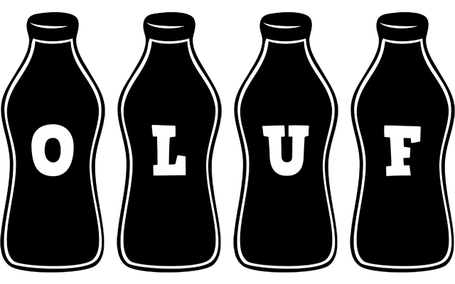 Oluf bottle logo