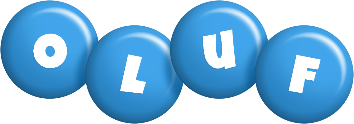 Oluf candy-blue logo