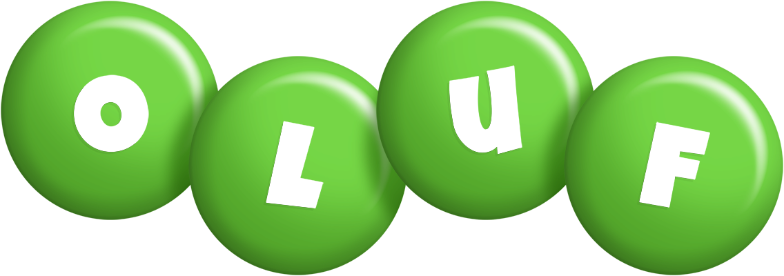 Oluf candy-green logo