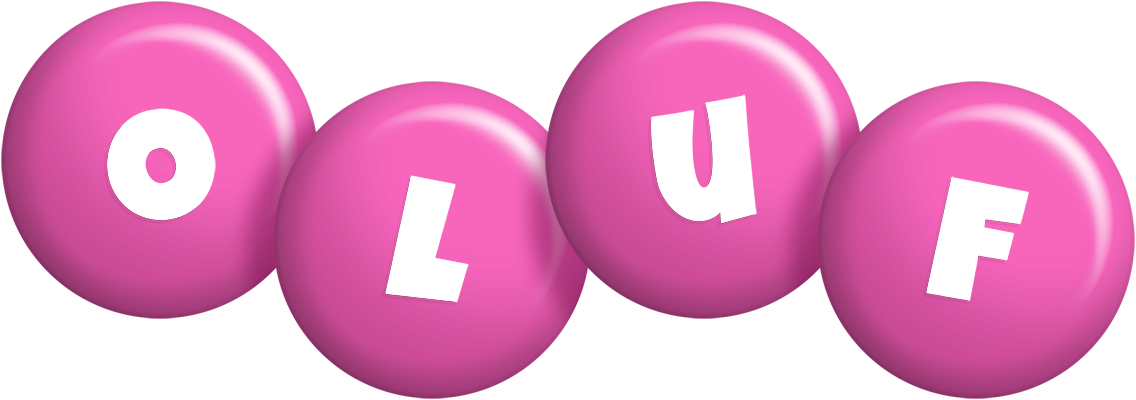 Oluf candy-pink logo