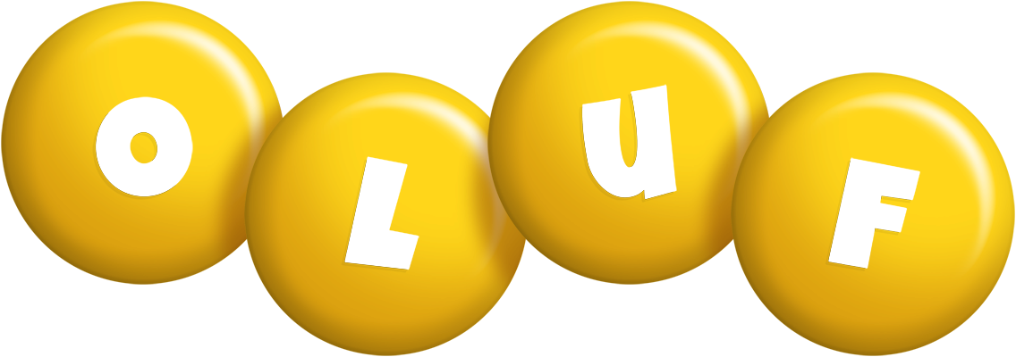 Oluf candy-yellow logo