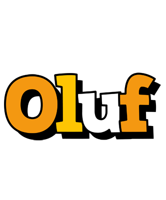 Oluf cartoon logo