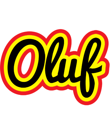 Oluf flaming logo
