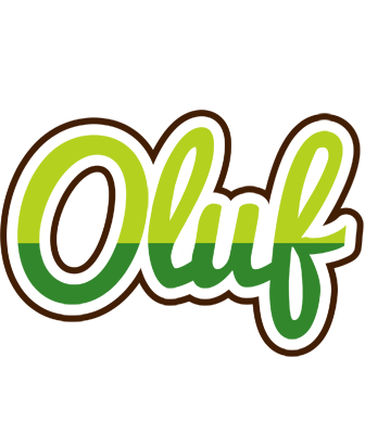Oluf golfing logo